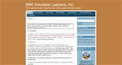 Desktop Screenshot of nwivolunteerlawyers.org