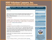 Tablet Screenshot of nwivolunteerlawyers.org